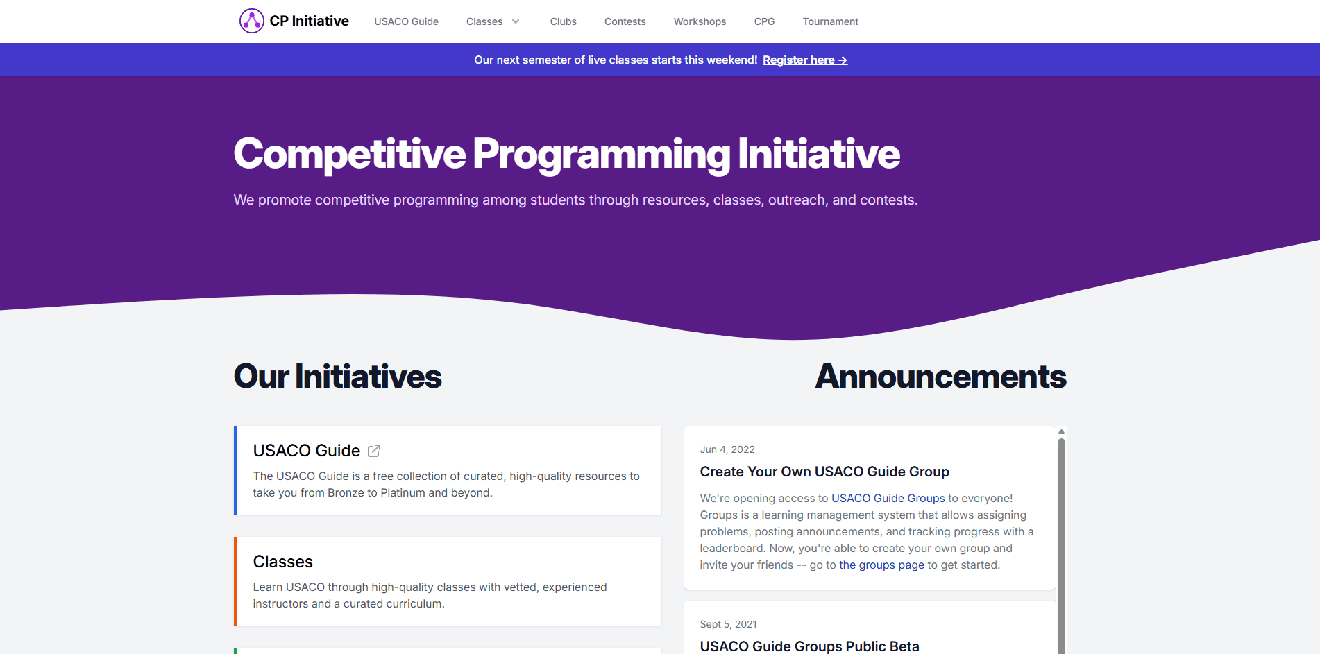 Competitive Programming Initiative (CPI)