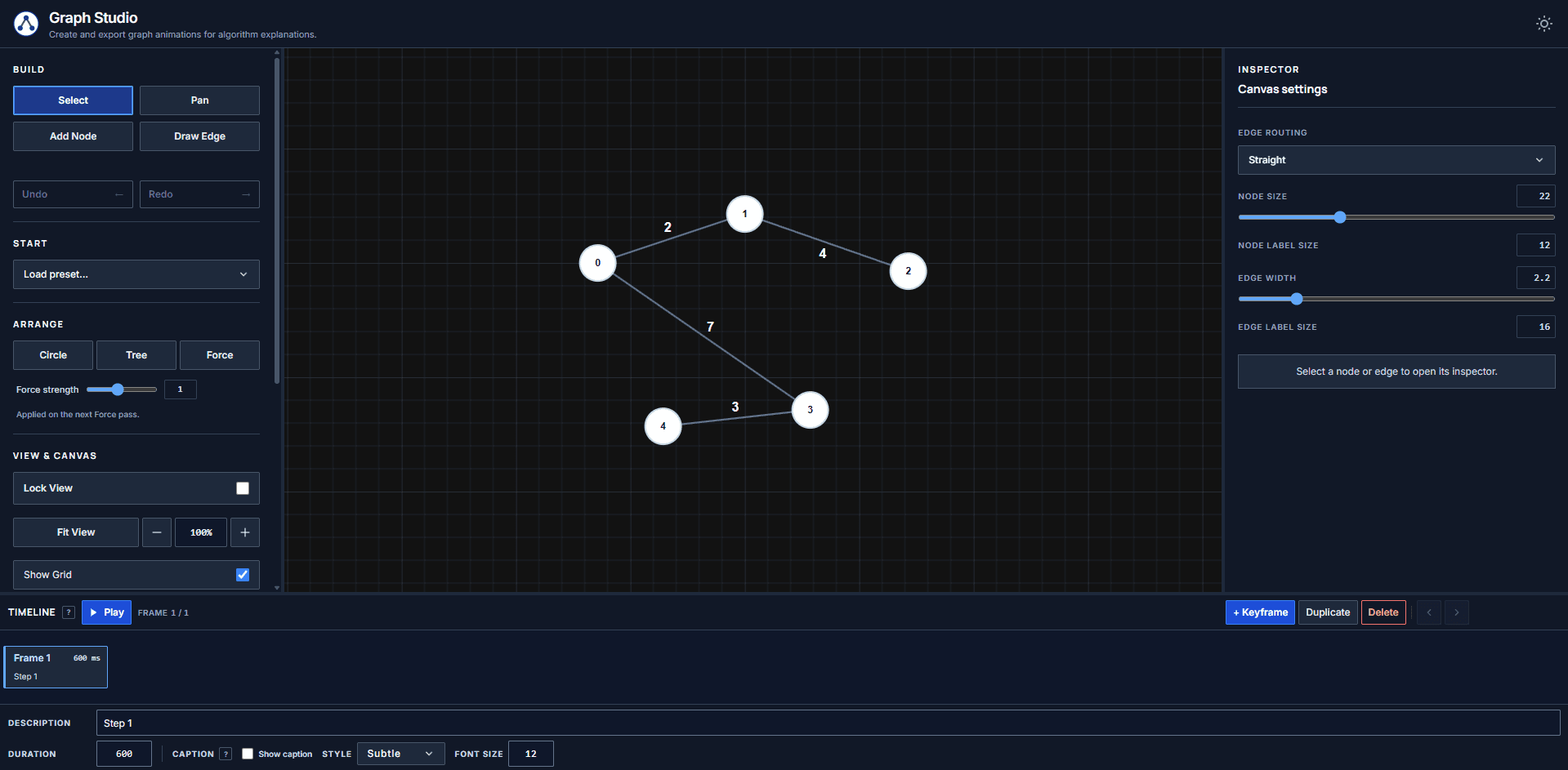 USACO Guide: Graph Vizualizer